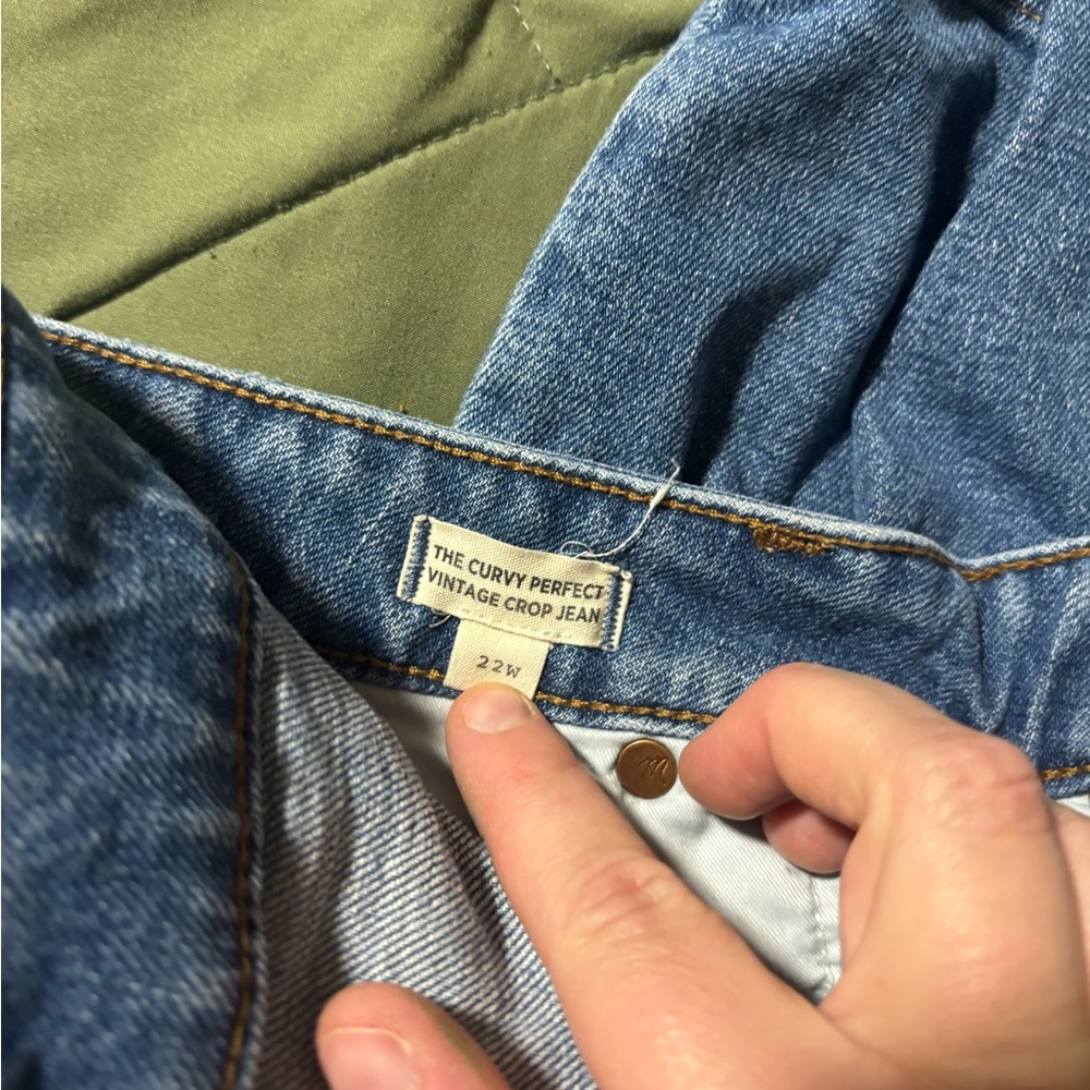 Madewell Vintage Blue Straight Leg Jeans